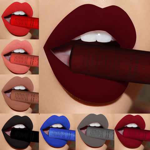 Qibest Brand 34 Colors Waterproof Matte Nude Lipstick